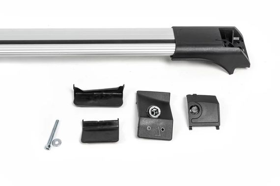 Перемычки на рейлинги без ключа Flybar V1 (2 шт) до 110 см, Серый для Peugeot Partner Tepee 2008-2018 гг | Зображення 4