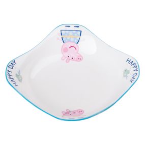 Фарфоровая глубокая квадратная тарелка для детей 350 мл HP-15-16