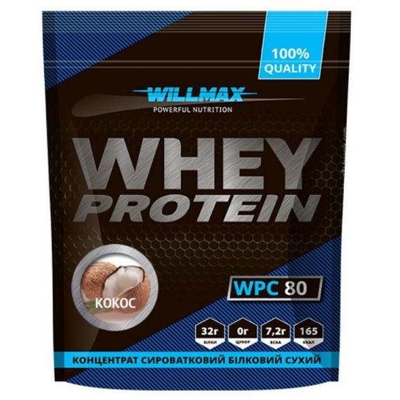 Протеїн Willmax Whey Protein 80 920 g /23 servings/ Coconut