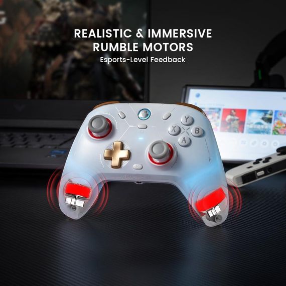 Геймпад GameSir Cyclone 2 – 1000Hz ,PC/Switch/Android/iOS, PC З док станцією (White) | Зображення 3