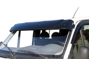 Козырек на лобовое стекло (черный глянец, 5мм) для Ford Transit 1991-2000 гг
