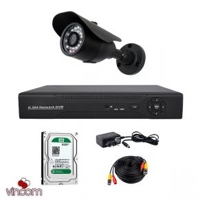 Комплект AHD видеонаблюдения CoVi Security ADH-01W KIT  HDD500