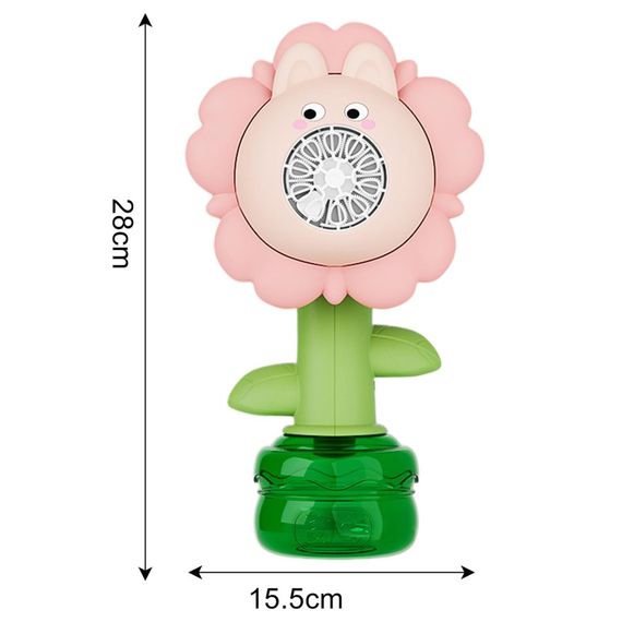 Мыльные пузыри Flower Bubble Machine BJC-5A(Bunny-Pink) со светом | Зображення 1