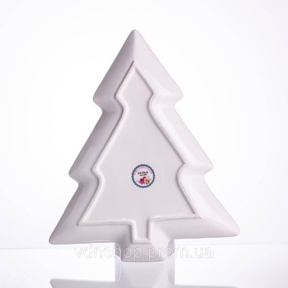 Блюдо сервировочное новогоднее для закусок Christmas 29×24×2 (см) фарфора HP-SDHK-17 | Зображення 3
