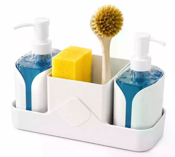 Кухонний органайзер Multifunctional Soap Dispenser 24×16 см з дозатором для мила