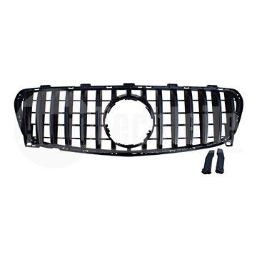 Решетка радиатора Mercedes Benz X156 17-19 (глянц. чёрная) GTR, AutoTechteile, 130 8864, 130 8863