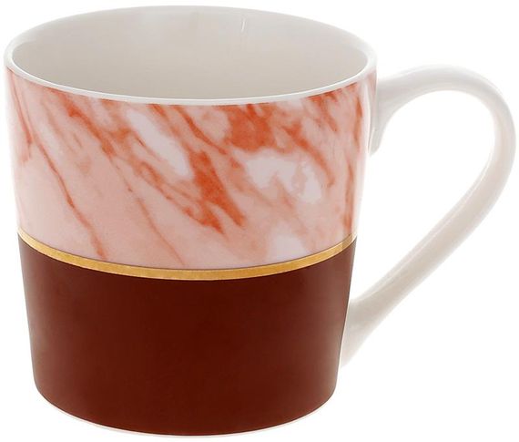 Кружка Marble Brown фарфор 350мл