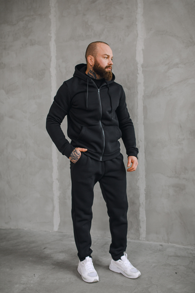 Костюм змійка зима БАТАЛ Черный XXXL 4XL | Зображення 1