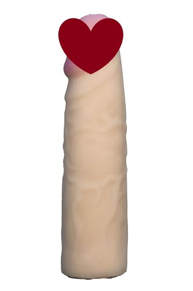 Насадка для страпона тілесна EGZO CIBERSKIN NSTR06 ( 18 см х 4,2 см ) Sex Aura