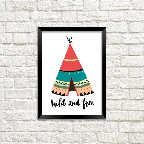 Постер в рамці Wild and free 21х30см, A4 (MT4_18M023)