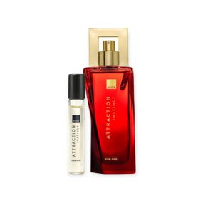 Парфюмированный набор Avon Attraction Instinct  для Нее 2 в 1: парфюмированная вода 50 мл / 10 мл