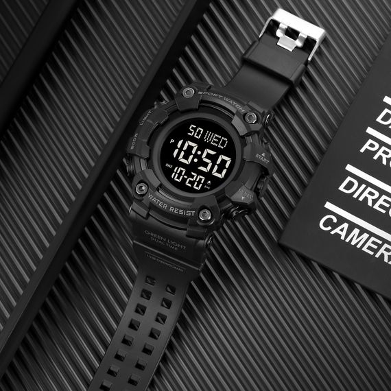 Чоловічий годинник Skmei 1968 All Black | Зображення 3