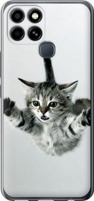 Чехол на Infinix Smart 6 Летящий котёнок "2322u-2758-17620"