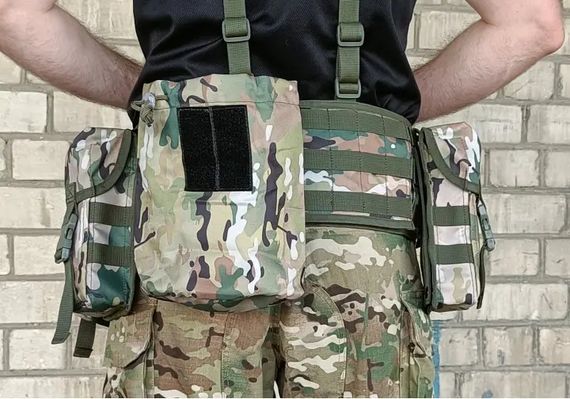 Розвантажувальний пояс тактичний (РПС) з комплектом підсумків (5 шт) Palianytsia Advanced мультикам | Зображення 4