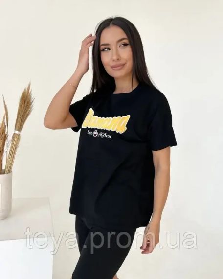 Футболка для жінок колір чорний FI_007459 | Зображення 1