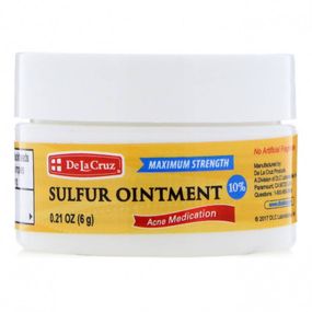 Мазь серная от Акне DeLaCruz Sulfur Ointment 10% 6 g