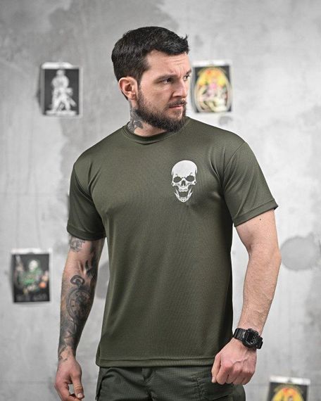 Тактична поту відводяча футболка NECRON дівчина олива ДЛ6381 | Зображення 2