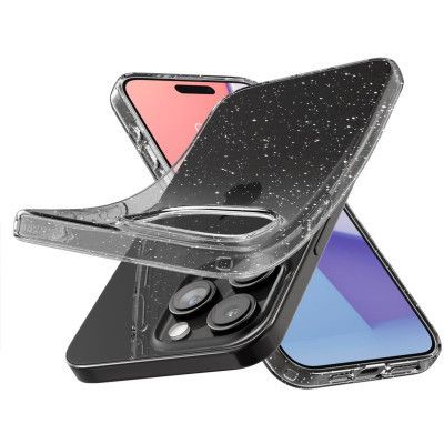 Чехол для мобильного телефона Spigen Apple iPhone 15 Pro Liquid Crystal Glitter Crystal Quartz (ACS06701) | Зображення 3