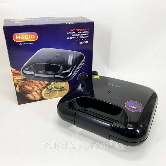 Електричний гриль для квартири, Бутербродниця настільна для дому, Настільний контактний електрогриль CH-11 | Зображення 3