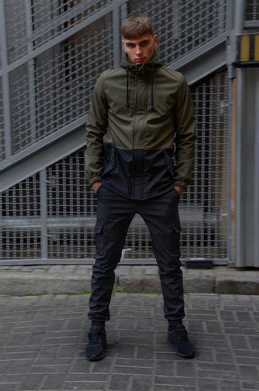 Куртка softshell Intruder "Citizen" хакі-чорна | Зображення 5