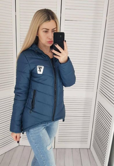 Жіноча демісезонна куртка з емблемою, арт.210/7, пляшка | Зображення 6