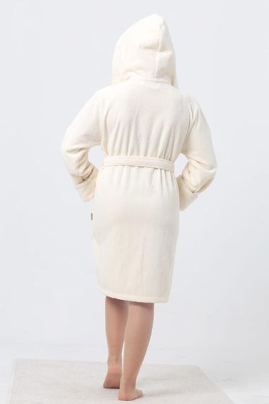 Жіночий халат Nusa 6915, кремовий XL | Зображення 6