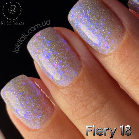 Світловідбиваючий гель-лак SAGA 18 Fiery 9мл