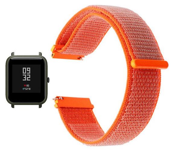 Нейлоновий ремінець Primo для годинника Xiaomi Huami Amazfit Bip / Amazfit GTS - Orange