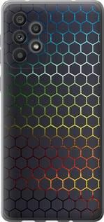 Чохол на Samsung Galaxy A73 A736B Переливні стільники із силікону FCh_010184