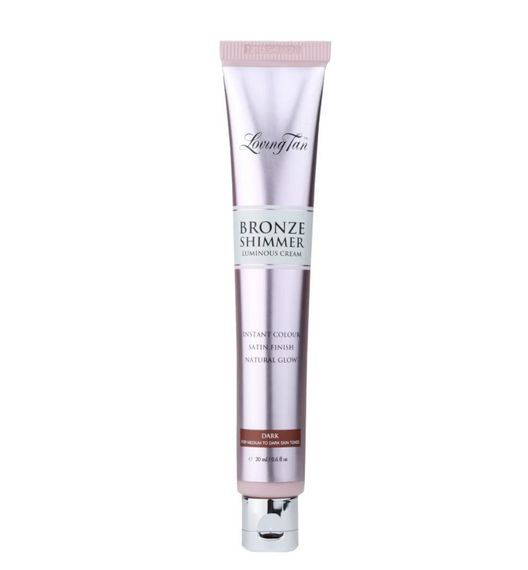 Тонування для тіла з шимером Loving Tan Mini Bronze Shimmer Luminous Cream in Dark 20 ml