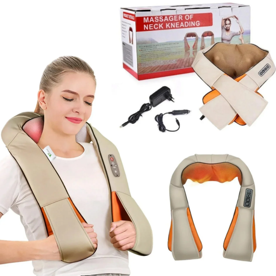 Роликовий масажер для спини і шиї Massager of Neck Kneading | Зображення 3