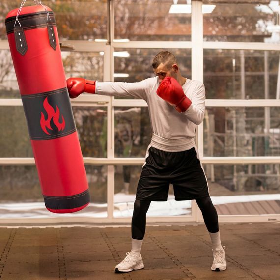 Боксерський мішок з рукавицями та кріпленням Outtec Core Combat | Зображення 5