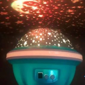 Ночник проектор звездное небо вращающийся UFO Star Master Dream Голубой
