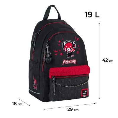 Рюкзак школьный Kite Education teens 2575M Aggretsuko (AR25-2575M) | Зображення 7