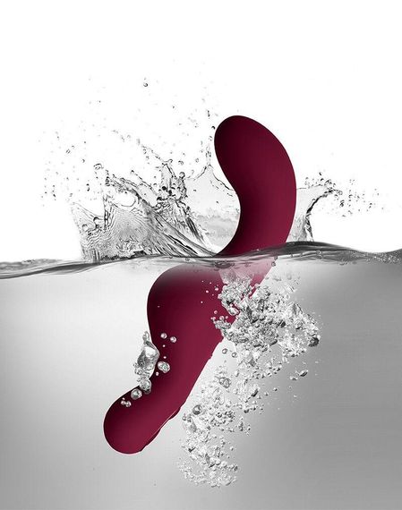 Універсальний sit-on-top вібратор Rocks Off Ruby Glow Blush, пульт ДК Sex Aura | Зображення 7