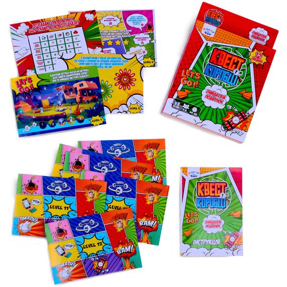 Гра настільна Квест у коробці Комікс Vladi Toys VT5902-04 Різнокольоровий shop (4820234765805) | Зображення 1