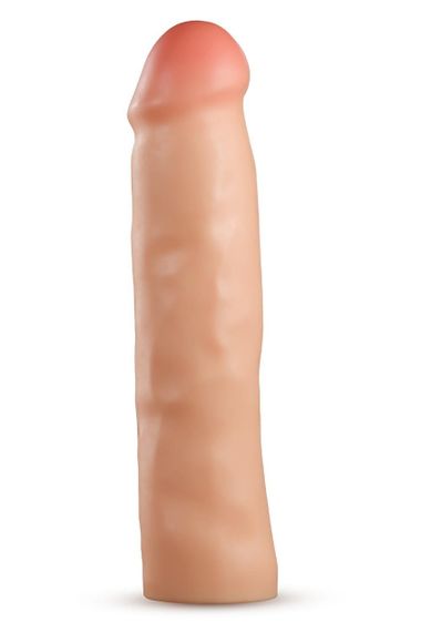 Реалістична подовжуюча насадка на пеніс Blush Performance Plus подвійний щільності, бежева sexstyle | Зображення 1