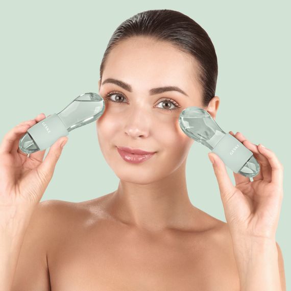 Подвійний масажер для очей GESKE Cool&Warm Duo Eye Massager 7в1 starlight, Зелений | Зображення 3