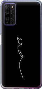 Чехол на Huawei Honor 30 Lite Силуэт1 "4590u-2074-17620"