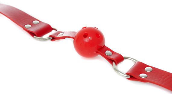 Кляп Fetish Boss Series - Ball Gag rubber Red 2, BS6100034 Sex Aura | Зображення 1