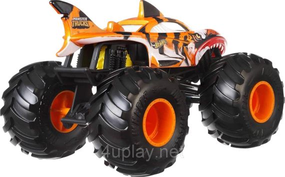 Монстр-трак Хот Вілс Тигрова акула 1:24 Оригінал Hot Wheels Monster Truck Tiger Shark | Зображення 2