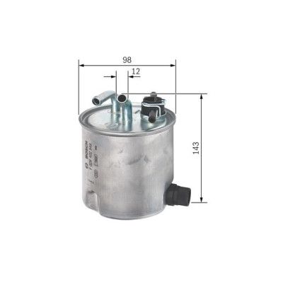 Фильтр топливный Bosch F026402849 | Зображення 3