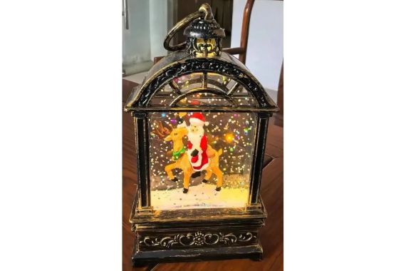 Новорічний музичний нічник «Санта на олені» | Зображення 2