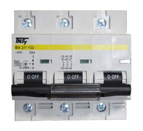 Автоматичний вимикач ВА27-100 3Р 63А 10 кА х-ка D Ny95504905