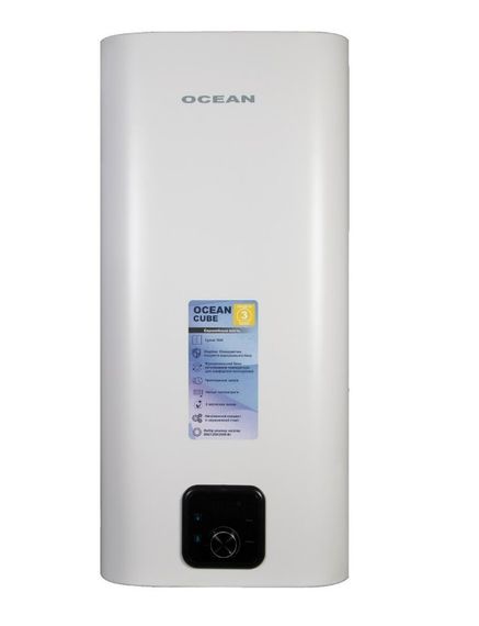 Водонагрівач Ocean CUBE 50 Л, 2,0 кВт, "сухий", вертикальний, прямокутний, білий (RZF50D-4 ET+DT)