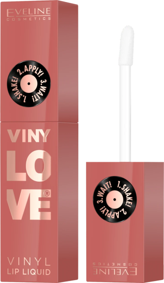 Косметика EVELINE Vinylove вінілова помада, 4 мл 04 Peachy