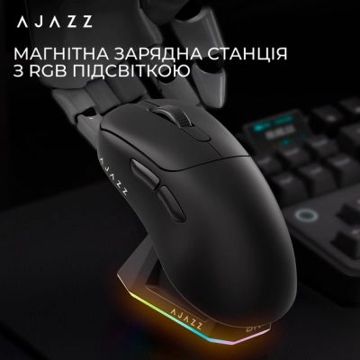 Мышка Ajazz AJ179PRO Wireless/Bluetooth/USB Charging Dock Black (AJ179-PRO-B) | Зображення 2