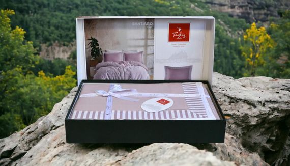 Постільна білизна Turkiz Ranforse Prima 200 х 220 см Santiago Violet | Зображення 2