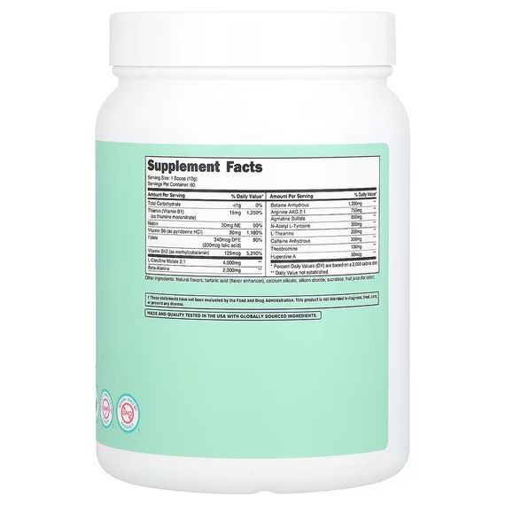 Предтренировочный комплекс Nutricost Women, Pre-Workout Complex With B-Vitamins &amp; Folate 720 g (Grape) | Зображення 1