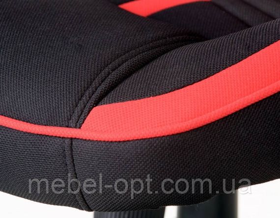 Офісне крісло - геймерське крісло Prime black - red екокожа | Зображення 6